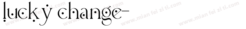 lucky change字体转换